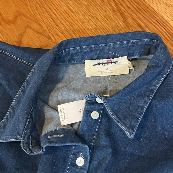 Anthropologie x Exquise The Tobie Button-Front Pleated Shirt Dress XL NWT READ - Picture 11 of 15